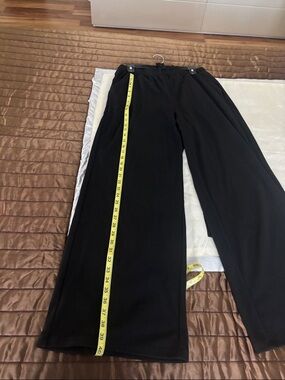 Max Studio Black Pull-On Wide Leg Trousers